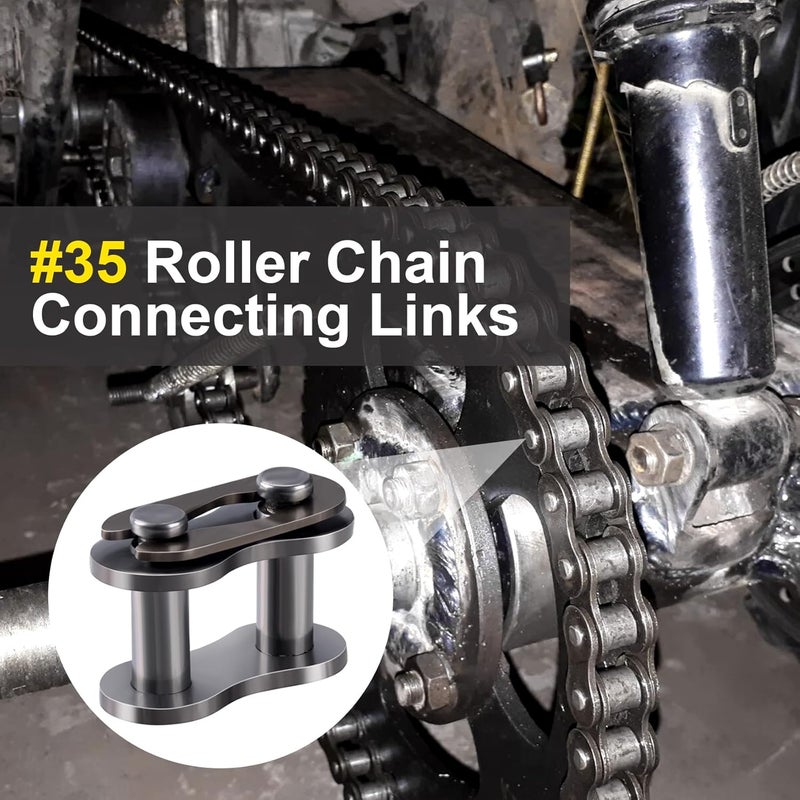 Deozu 10pcs #35 Chain, 35 Chain Master Link, Alloy Bike Chain Link, Heavy Duty Master Link Connector for Bike, Bicycle, Mini Karting, Go Kart Cart, Scooter - #35 - Image 4